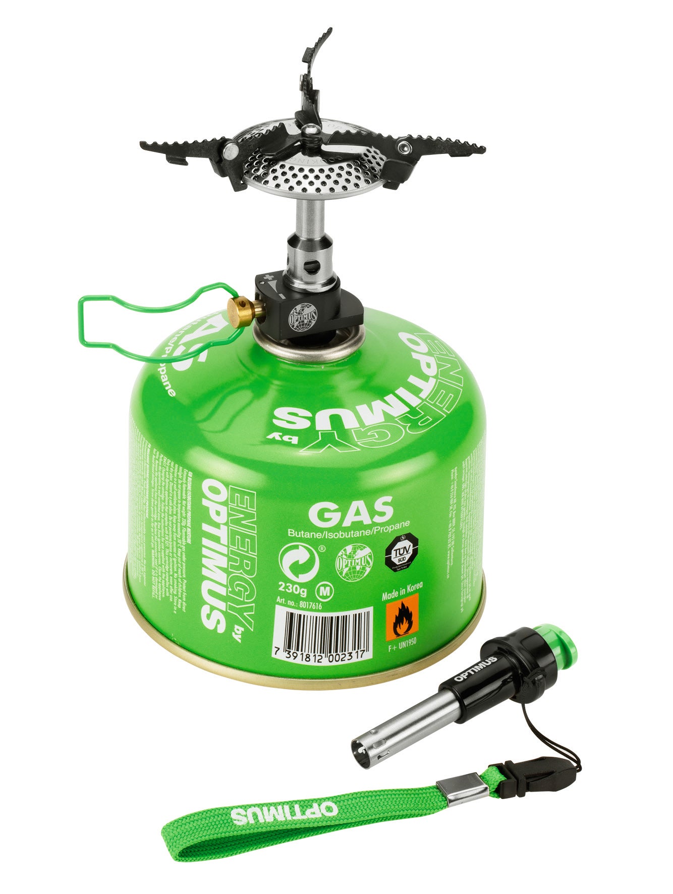 Optimus Crux Lite Piezo - Ultraleichter Gaskocher mit Piezo-Zünder