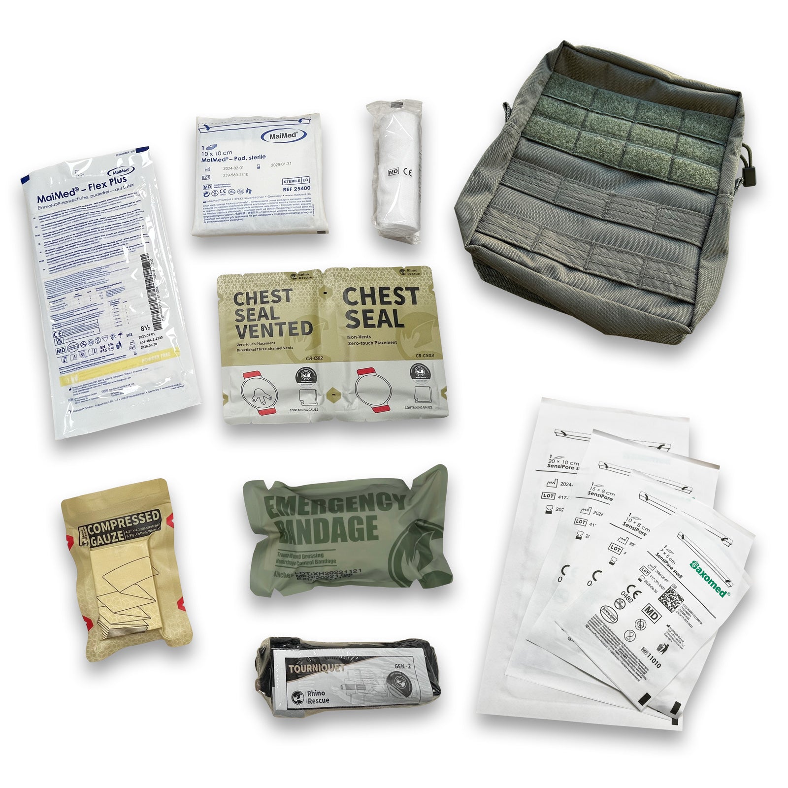 Saxomed IFAK gefüllt Erste Hilfe Set für Outdoor Survival Militär